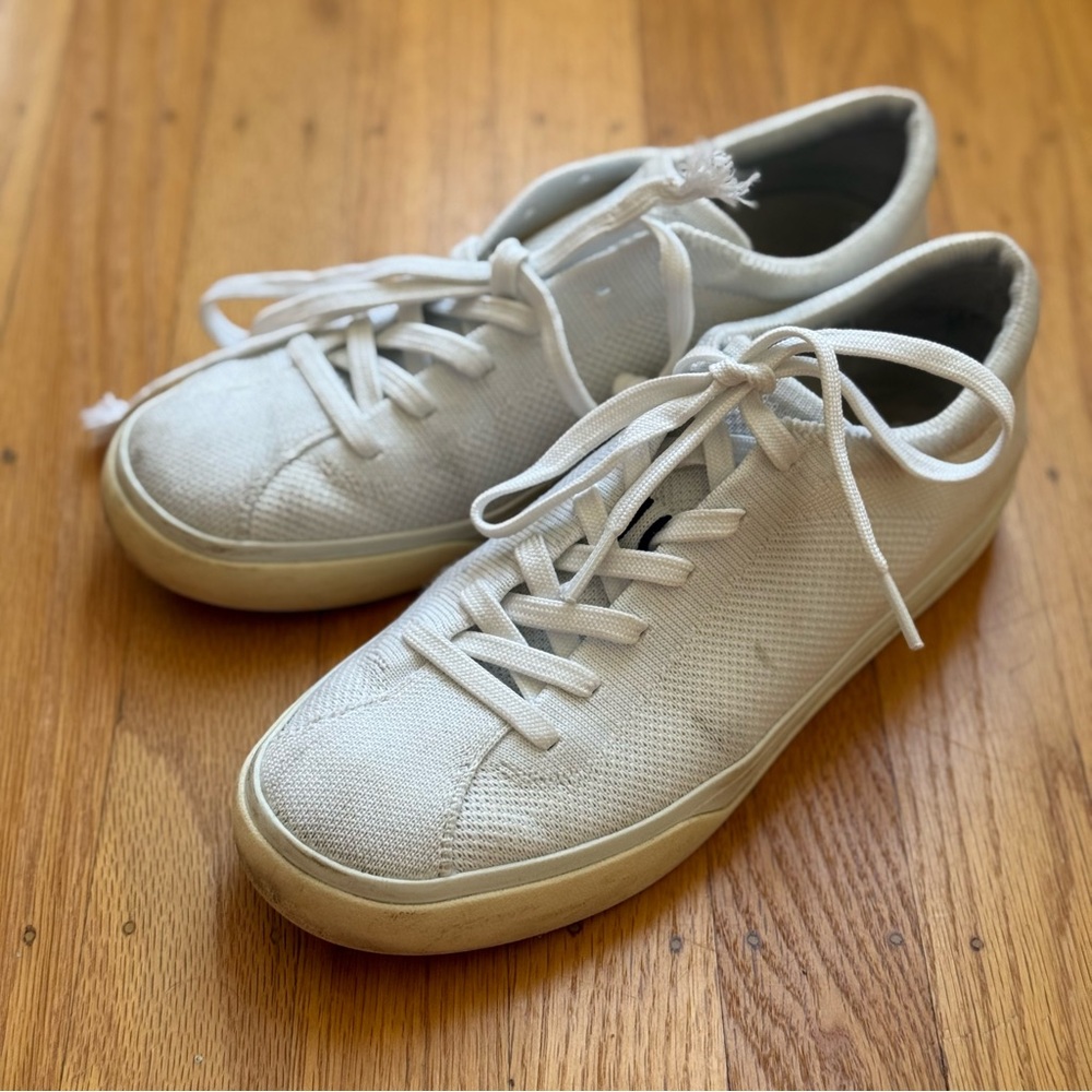 Rothy's White Sneakers Minimalist Design